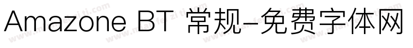 Amazone BT 常规字体转换